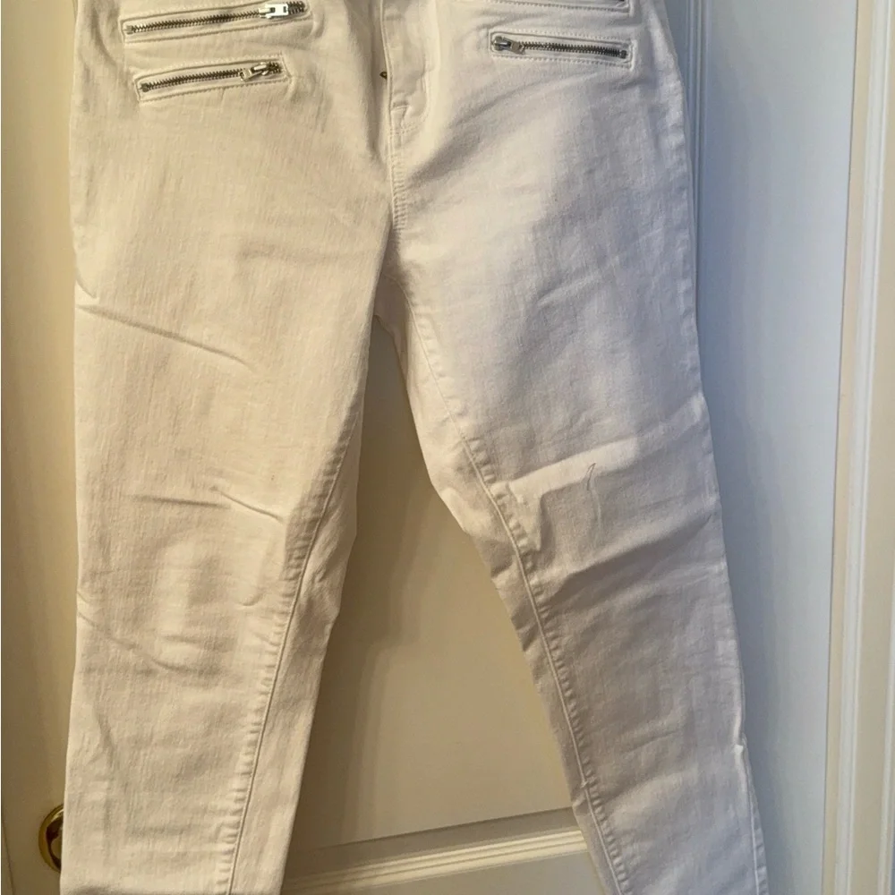 Mossimo Supply Co. Women's Ivory Skinny Jeans - Picture 2 of 2